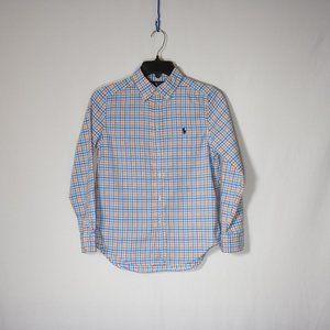 Ralph Lauren Boy's Plaid Button Down Long Sleeve Shirt. Size M(10-12).